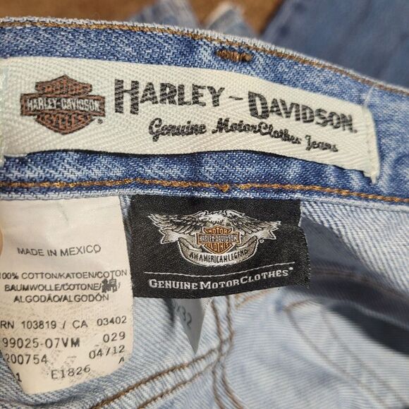 Harley Davidson Jeans Mens 40x32 Denim Straight Relaxed Motorcycle - Picture 13 of 13